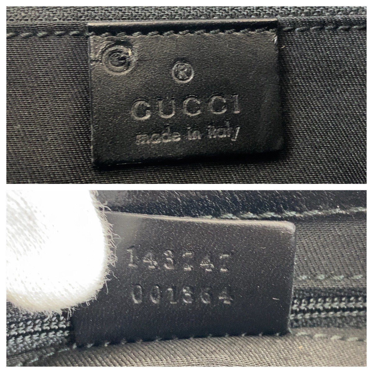 GUCCI Shoulder Bag 143747 leather Black black Women Used