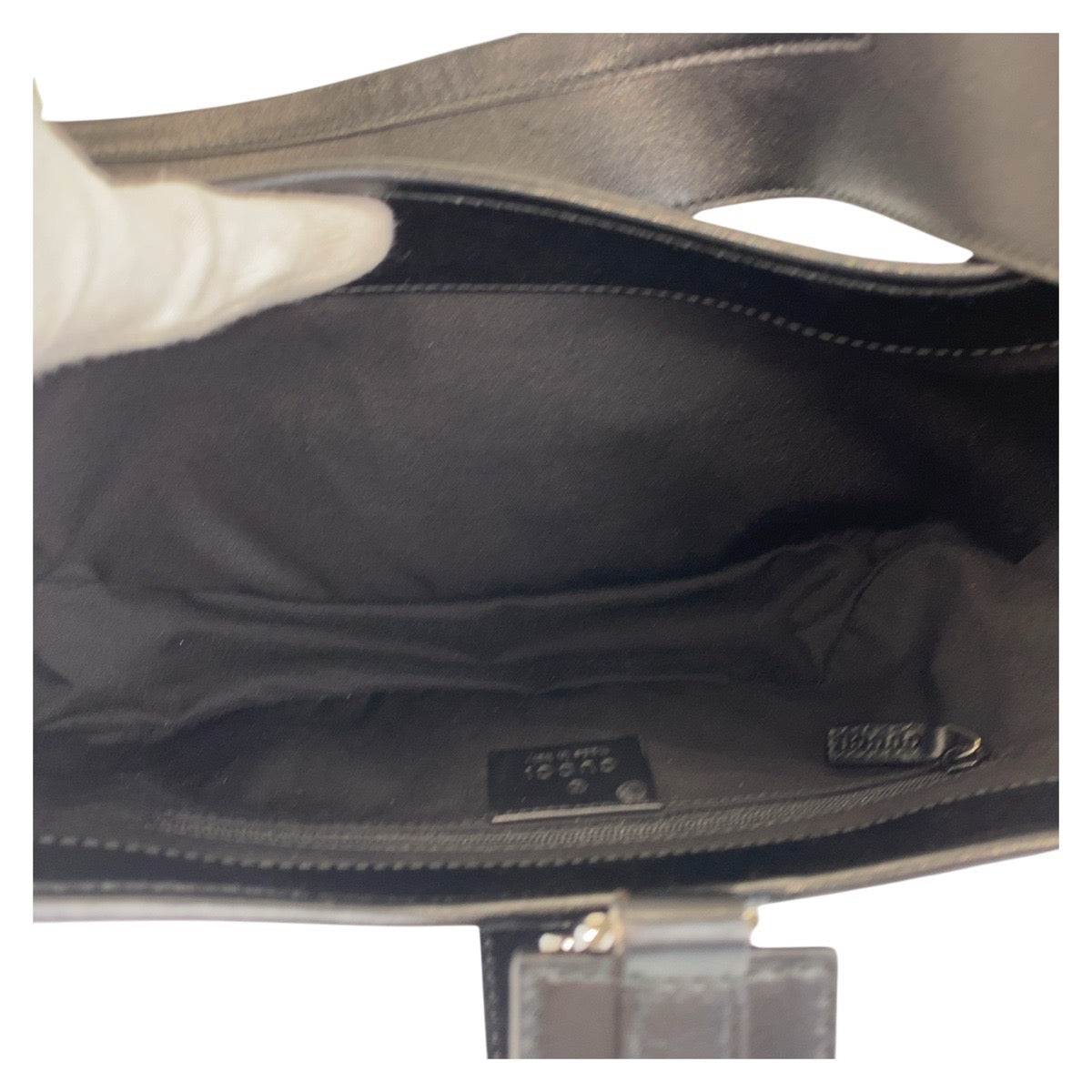 GUCCI Shoulder Bag 143747 leather Black black Women Used