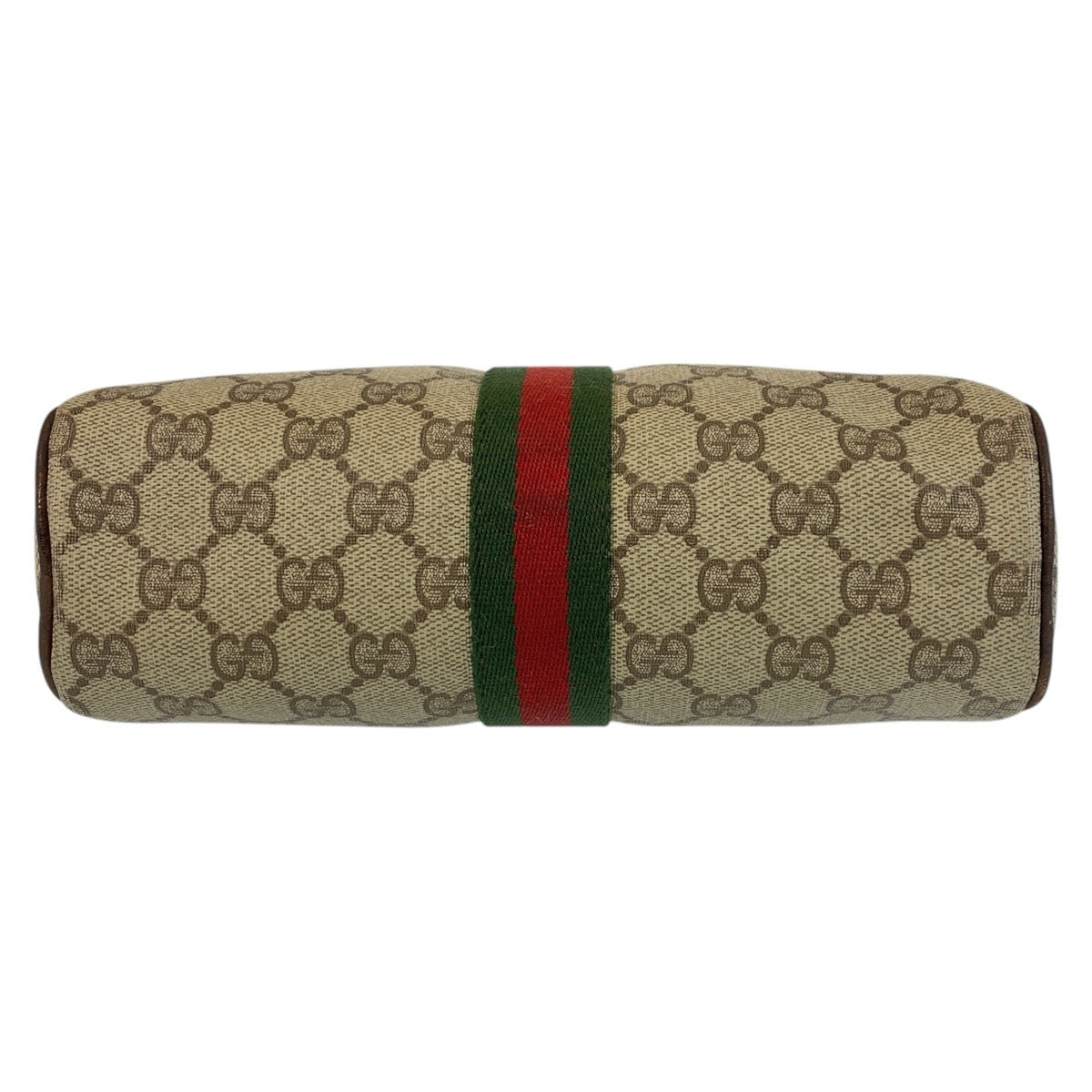 GUCCI Shoulder Bag 51 01 3552 GG Supreme canvas, leather Beige Brown Gold Metal Shoulder Bag pochette Sherry line Women Used