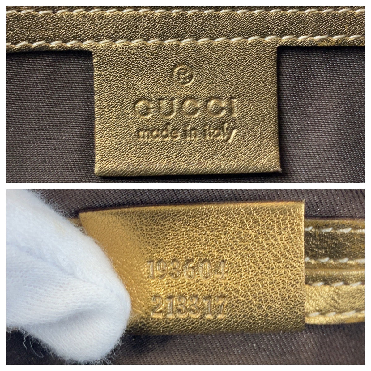 GUCCI Handbag 193604 PVC Beige Gold GoldMetal Handbags Mini Boston Duffel bag GG crystal Women Used