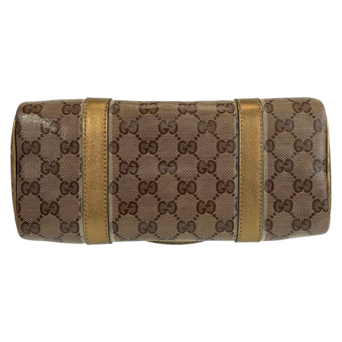 GUCCI Handbag 193604 PVC Beige Gold GoldMetal Handbags Mini Boston Duffel bag GG crystal Women Used