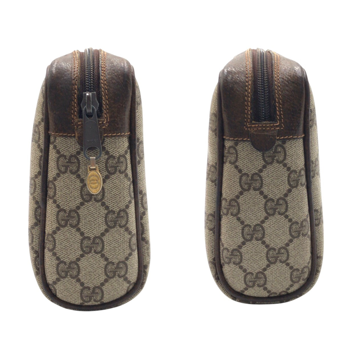 GUCCI Clutch bag 98 16 014 GG Supreme Canvas Brown Sherry line