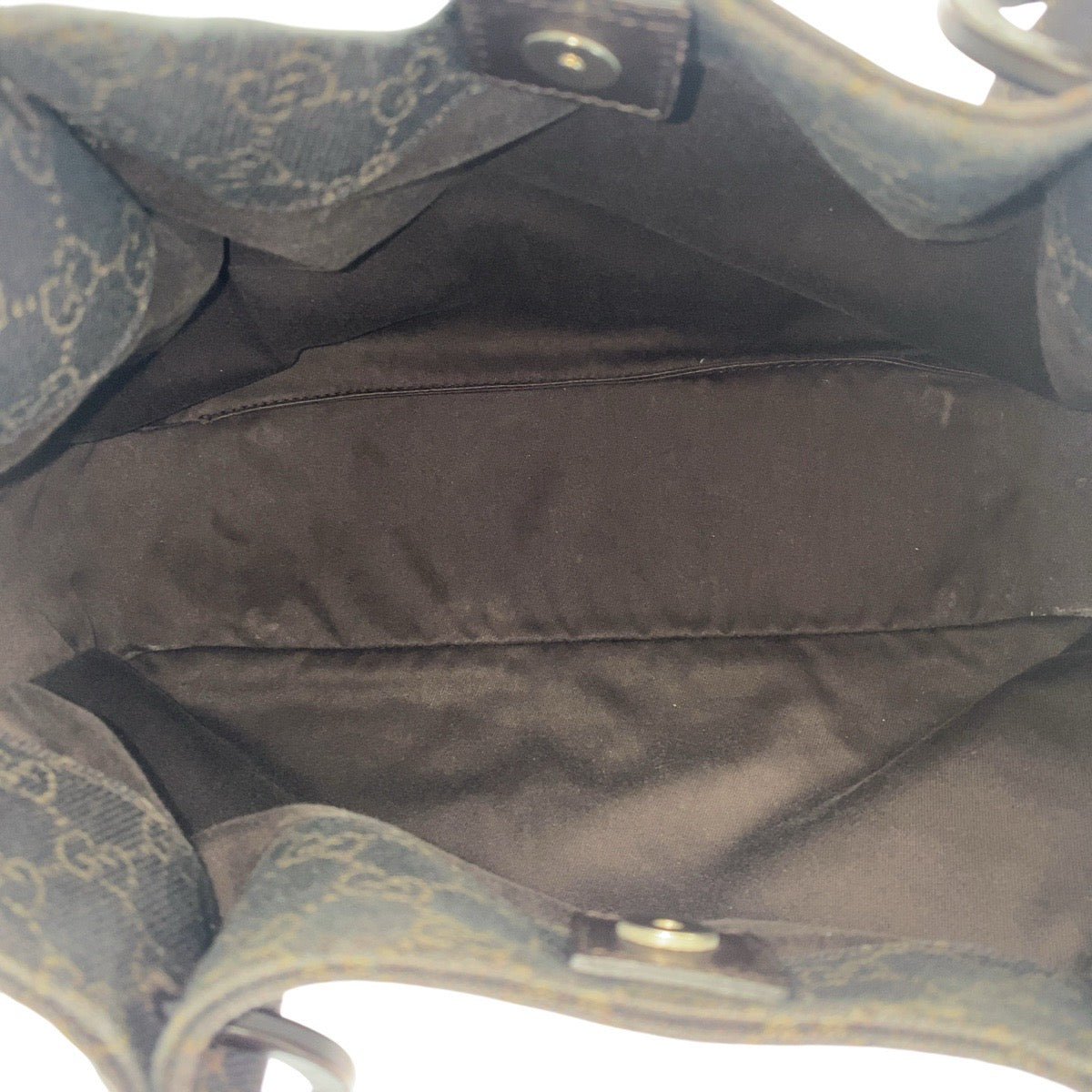 GUCCI Tote Bag 101919 GG canvas, leather Brown Tote Bag Shoulder Bag Women Used