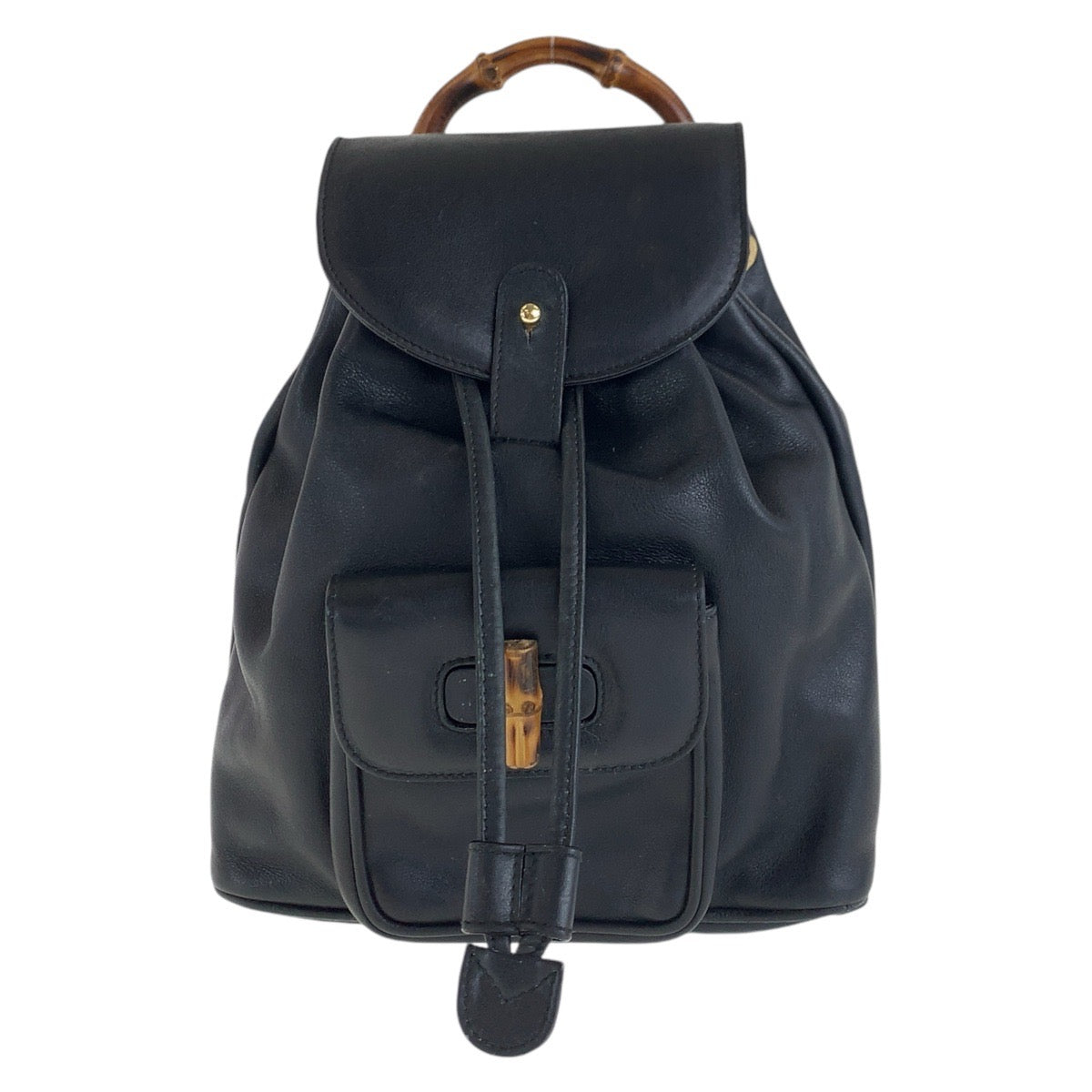GUCCI Backpack 003 3444 0030 leather black Backpacks & Daypacks Backpacks Bamboo Women Used