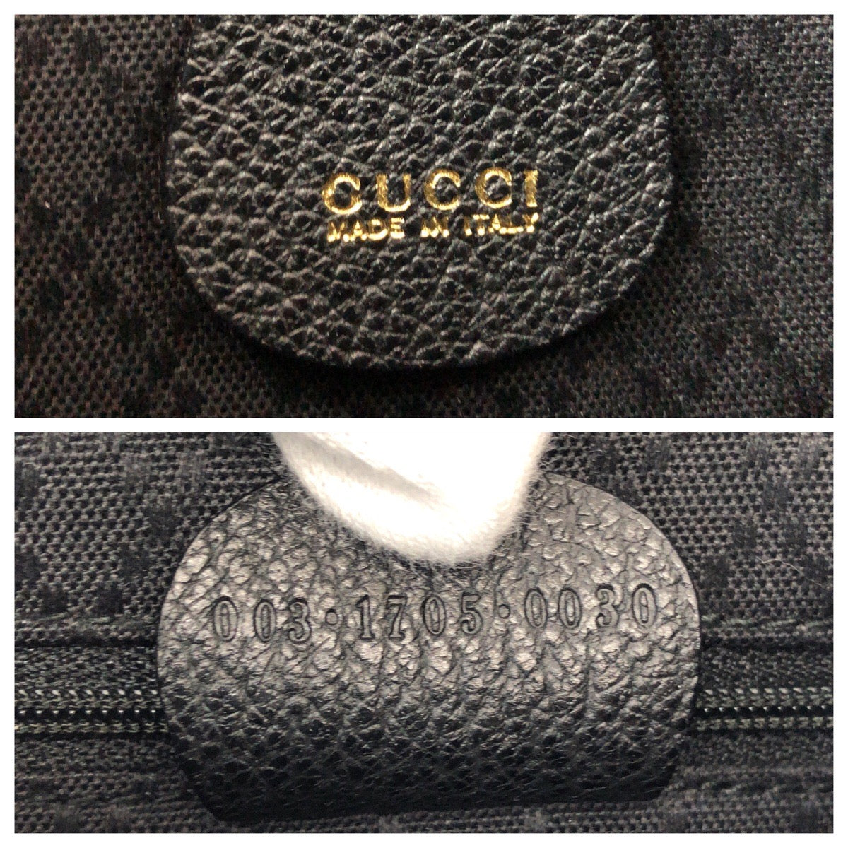 GUCCI Backpack 003 1705 Suede, Leather Black GoldMetal Backpack bag pack Bamboo Women Used