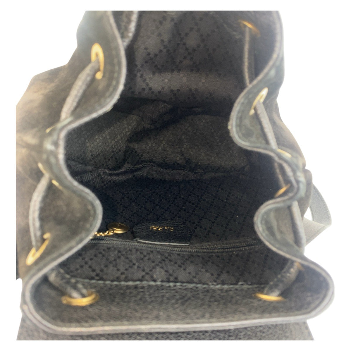 GUCCI Backpack 003 1705 0030 Suede, Leather Black GoldMetal Backpack bag pack Bamboo Women Used