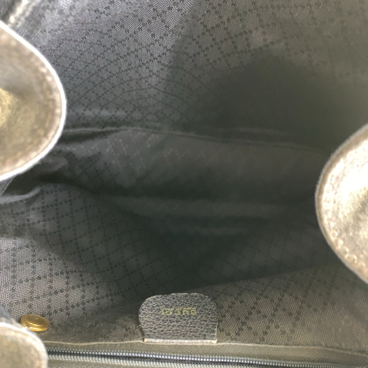 GUCCI Backpack 003 2058 0016 Suede, Leather Navy Backpacks & Daypacks Backpacks Bamboo Women Used