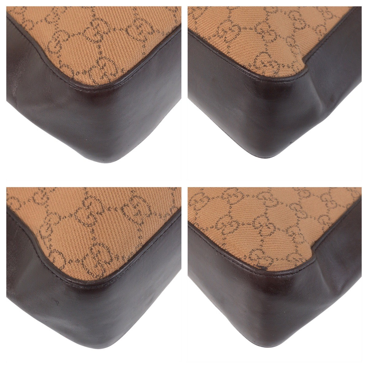 GUCCI Tote Bag 73983 GG canvas, leather Beige brown Tote Bag Shoulder Bag Women Used