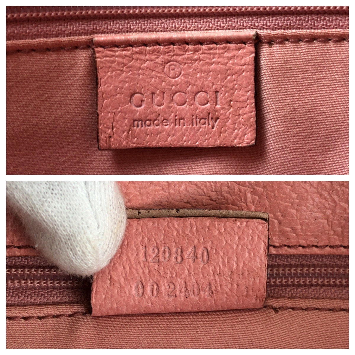 GUCCI Tote Bag 120840 GG canvas, leather Beige Pink Gold Metal Tote Bag Shoulder Bag Women Used