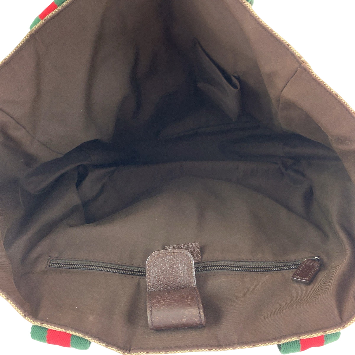 GUCCI Tote Bag 161836 GG canvas Brown beige Tote Bag Shoulder Bag Unisex Sherry line Women Used