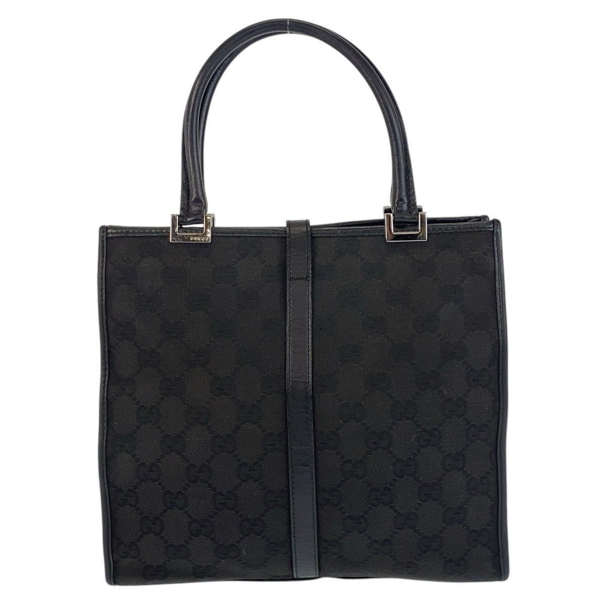GUCCI Handbag 002 1065 GG canvas, leather Black black Handbag Tote Bag Jackie Women Used