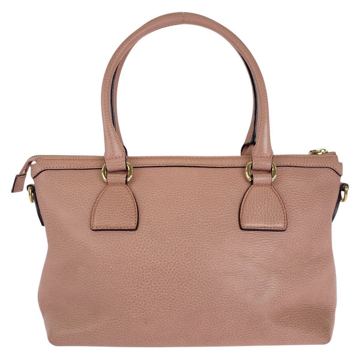 GUCCI Tote Bag 449659 leather Pink Gold Metal Tote Bag Shoulder Bag 2way GG Marmont Women Used