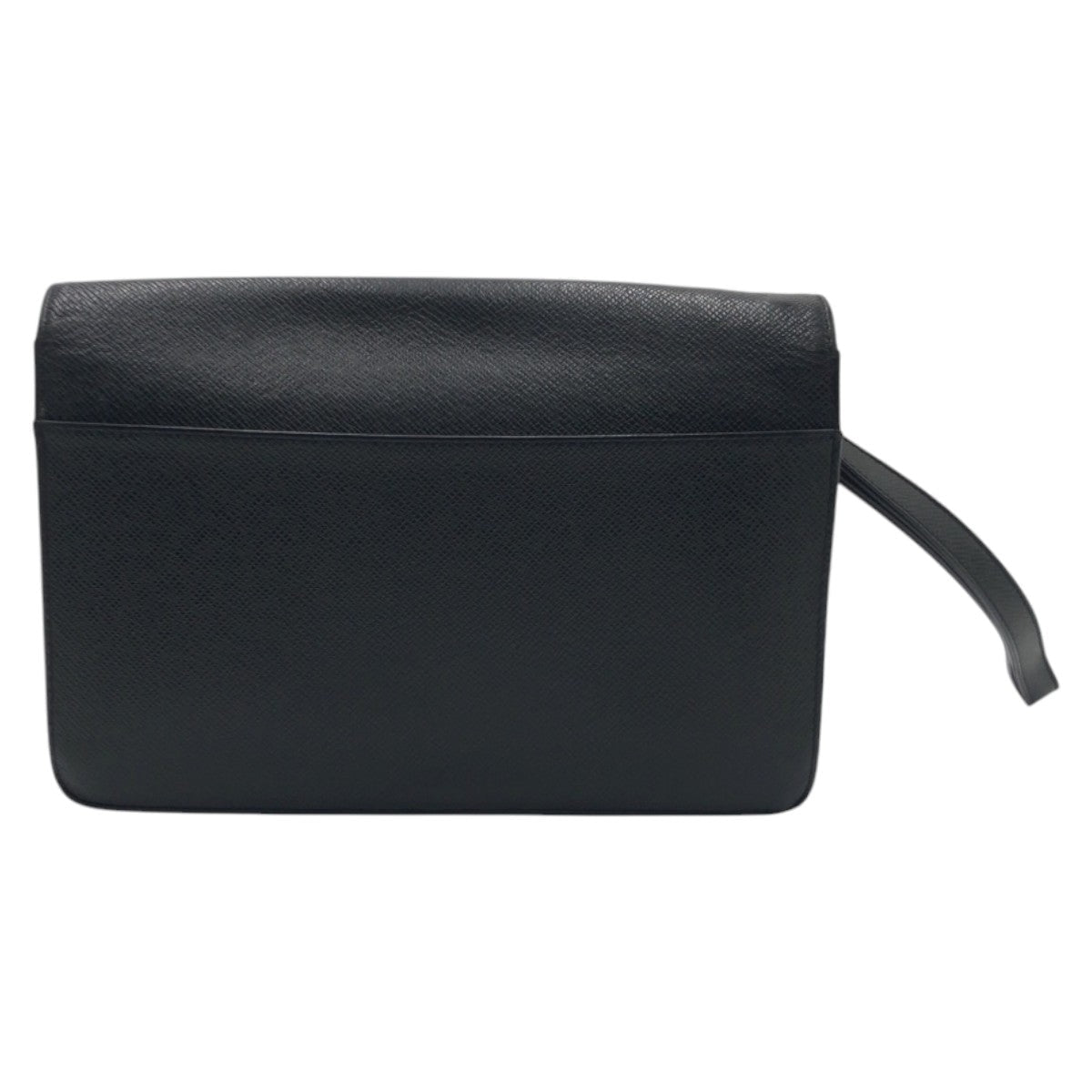 LOUIS VUITTON Clutch bag M30782 leather black Clutch bag business bag Taiga ardwards Selenga mens Used
