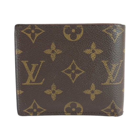 LOUIS VUITTON Bifold Wallet M61675 PVC Brown Folding wallet Compact wallet Monogram Portefeuille Marco mens Used
