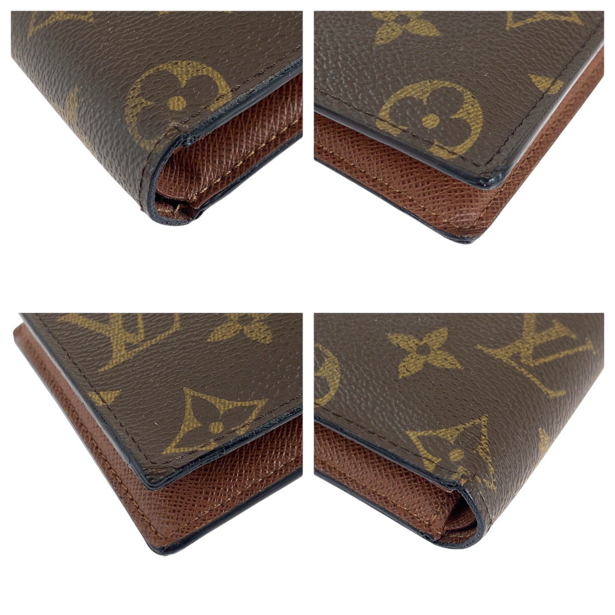LOUIS VUITTON Bifold Wallet M61675 PVC Brown Folding wallet Compact wallet Monogram Portefeuille Marco mens Used