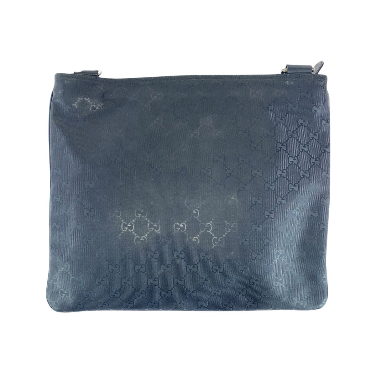 GUCCI Shoulder Bag 201446 GG canvas, leather Black SilverMetal Shoulder Bag Pochette Unisex GG implementation Women Used