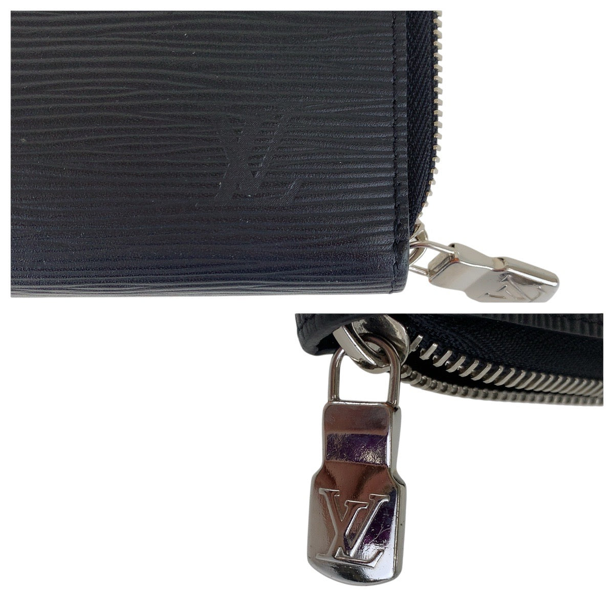 LOUIS VUITTON Clutch bag M62646 leather black Clutch bag business bag Epi Pochette Jules PM mens Used