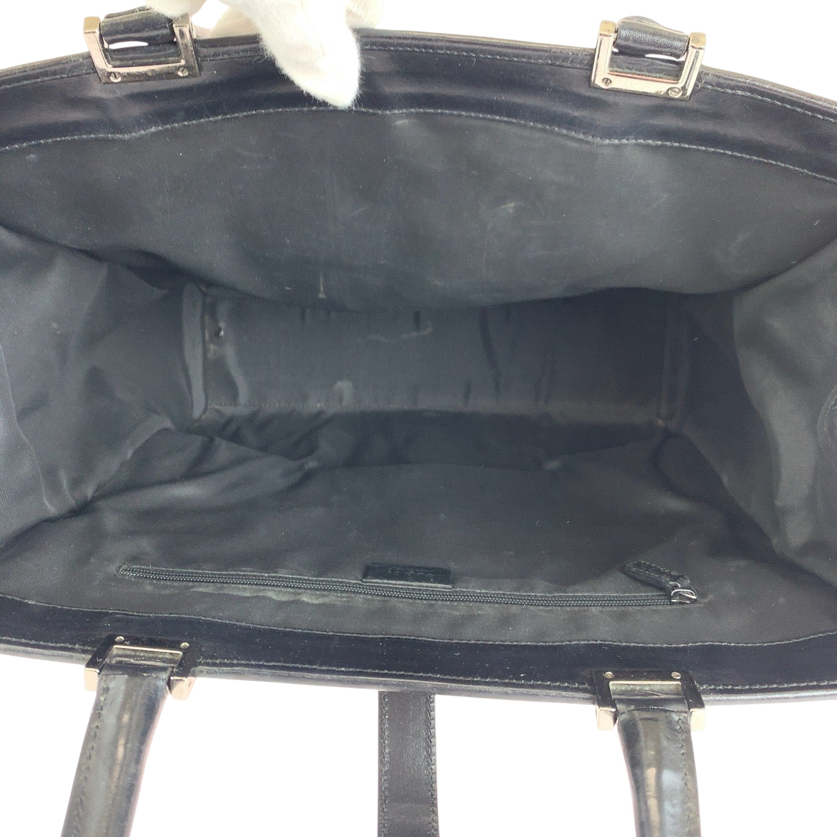 GUCCI Tote Bag 002 1064 GG canvas black Tote Bag handbag Jackie Women Used