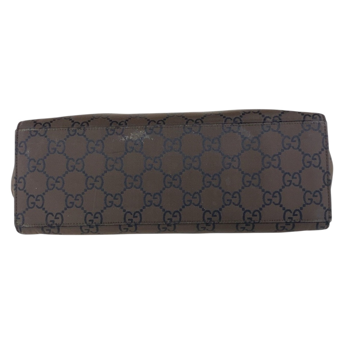 GUCCI Tote Bag 002 1010 GG canvas Brown Black SilverMetal Tote Bag handbag Bamboo Women Used