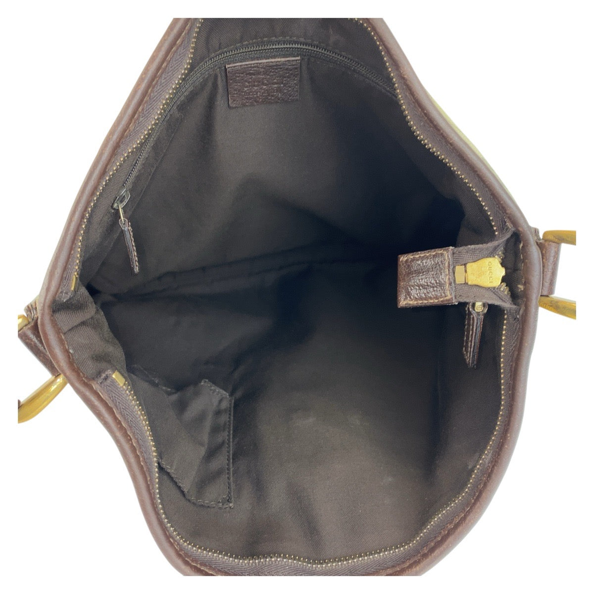 GUCCI Shoulder Bag 131326 GG canvas, leather Beige Brown Gold Metal Shoulder Bag Messenger bag Abbey Women Used