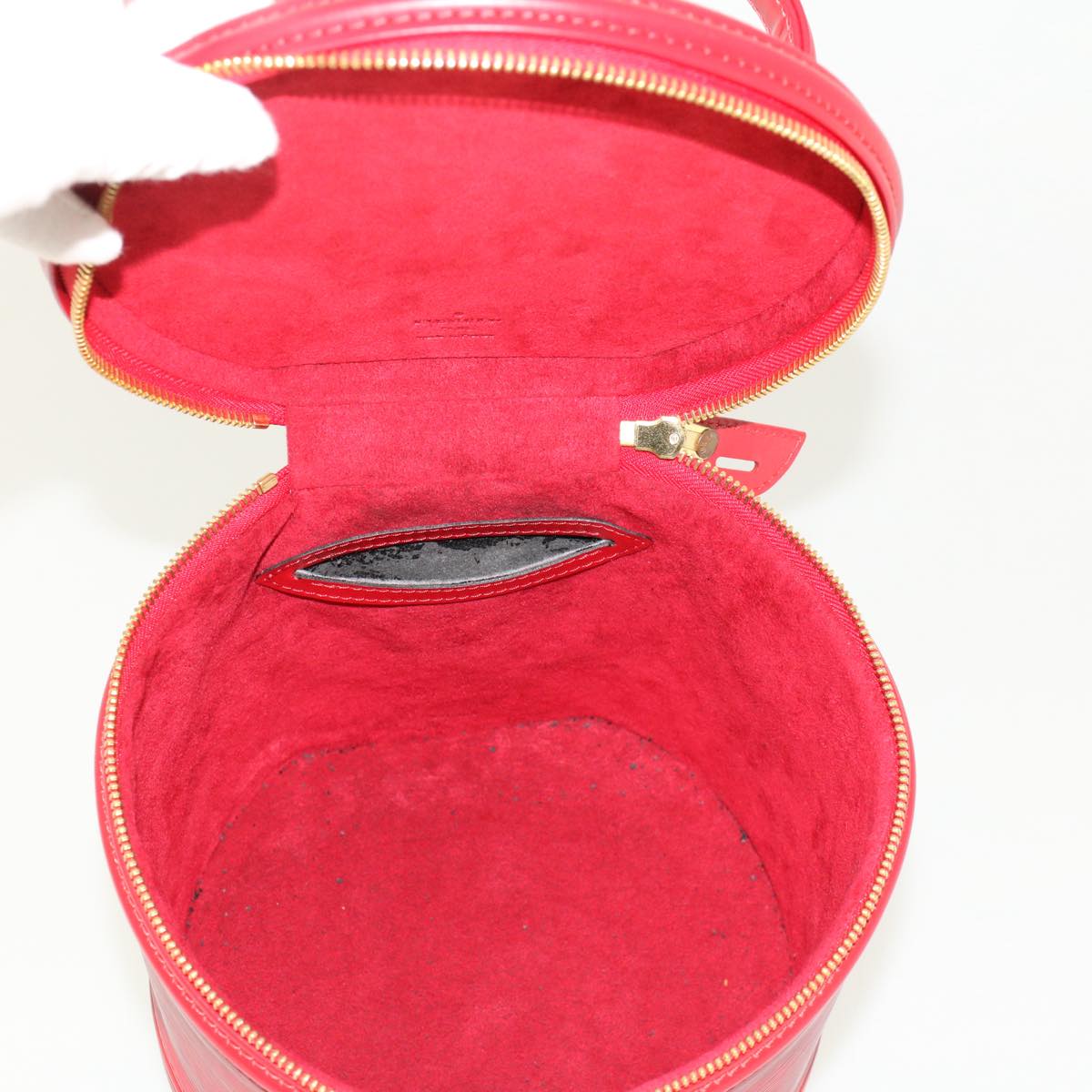 LOUIS VUITTON Epi Cannes Hand Bag Red M48037 LV Auth 50057