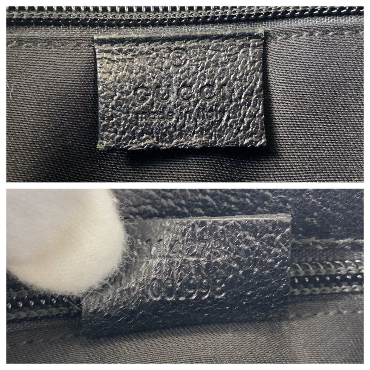 GUCCI Shoulder Bag 114273 GG canvas, leather Black black Shoulder Bag Messenger bag Women Used