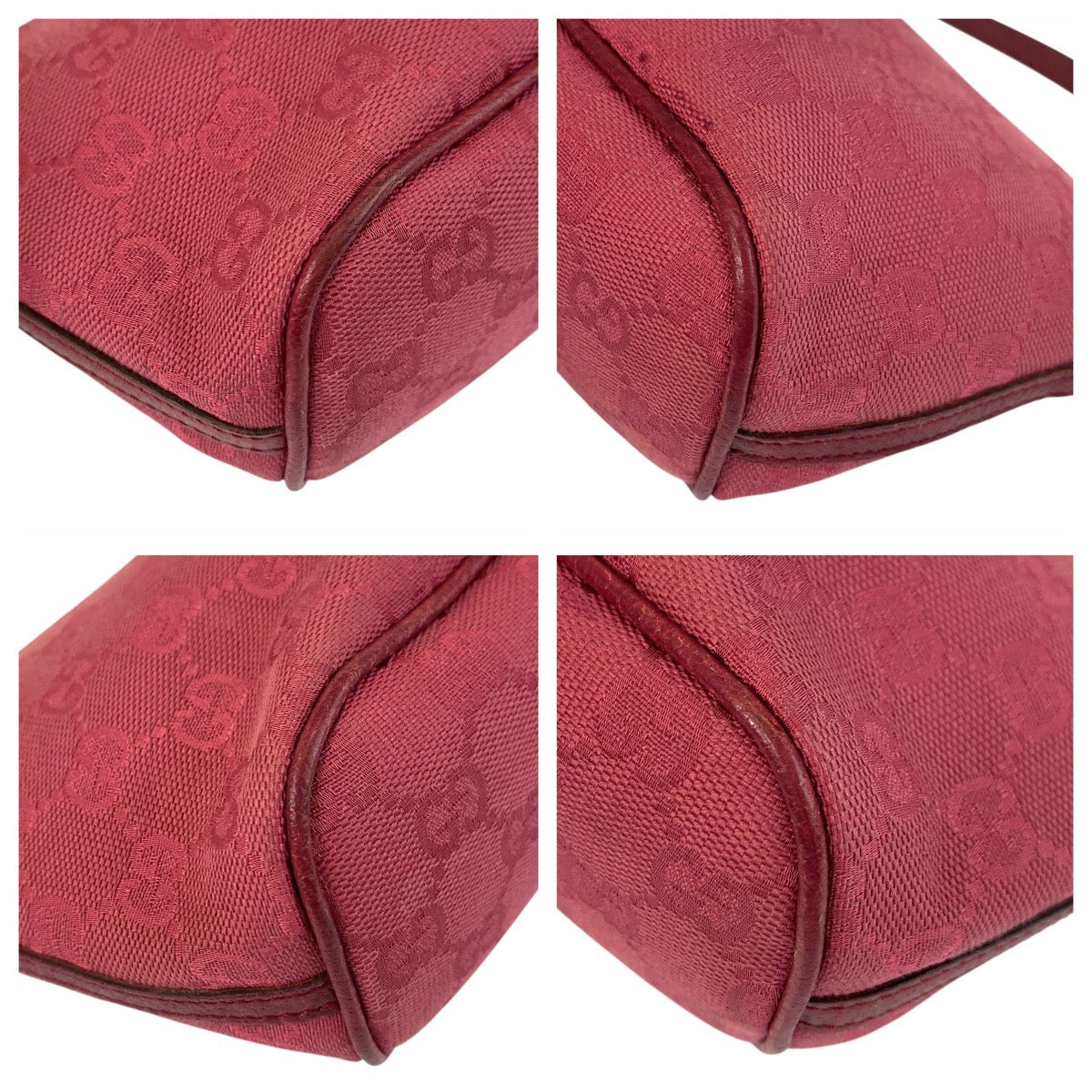 GUCCI Handbag 07198 GG canvas Red
