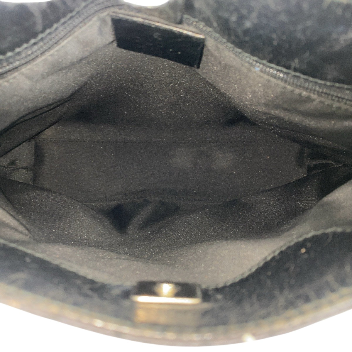 GUCCI Shoulder Bag 002 1075 GG canvas black