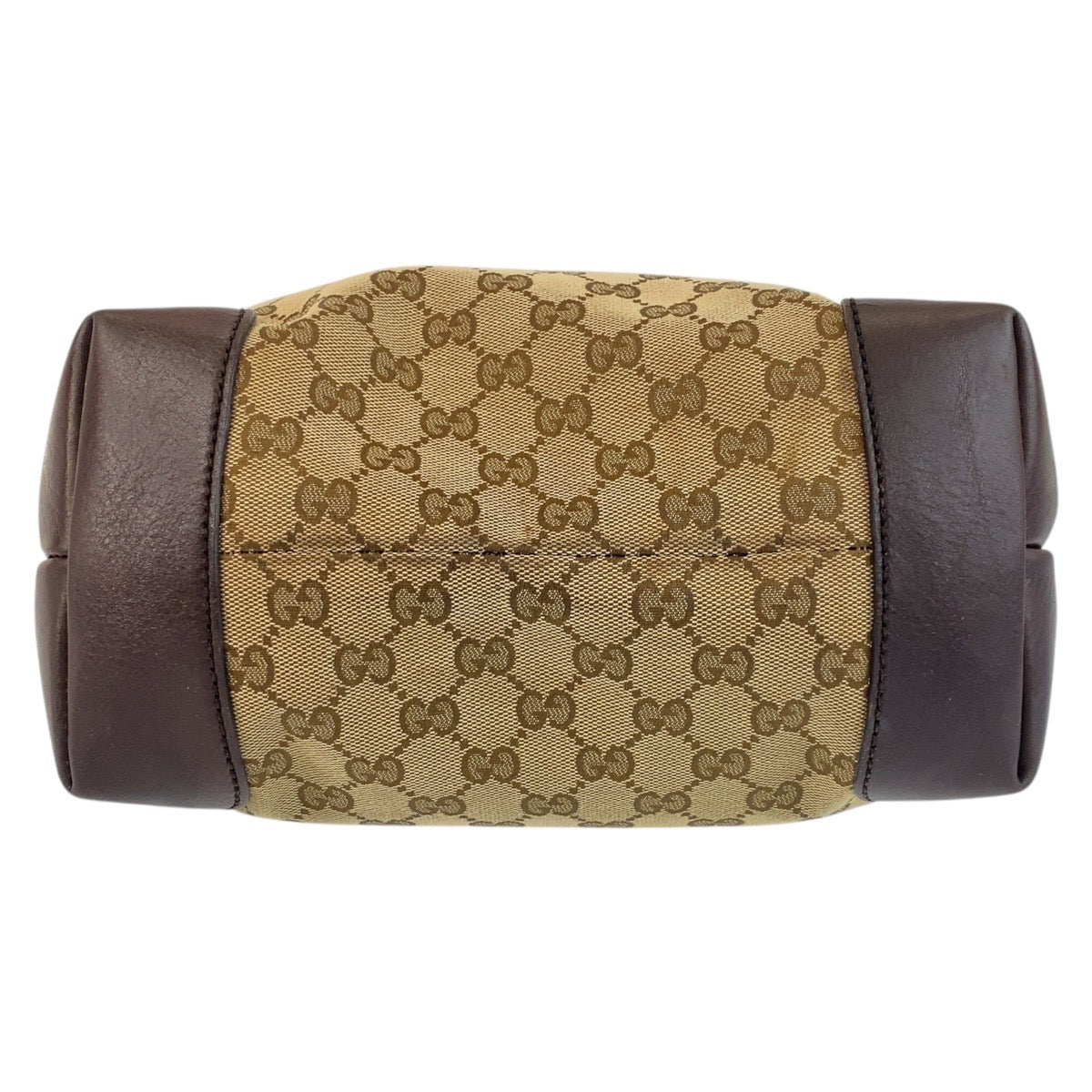 GUCCI Tote Bag 247237 GG canvas, leather Beige Brown Gold Metal Tote Bag Shoulder Bag Women Used