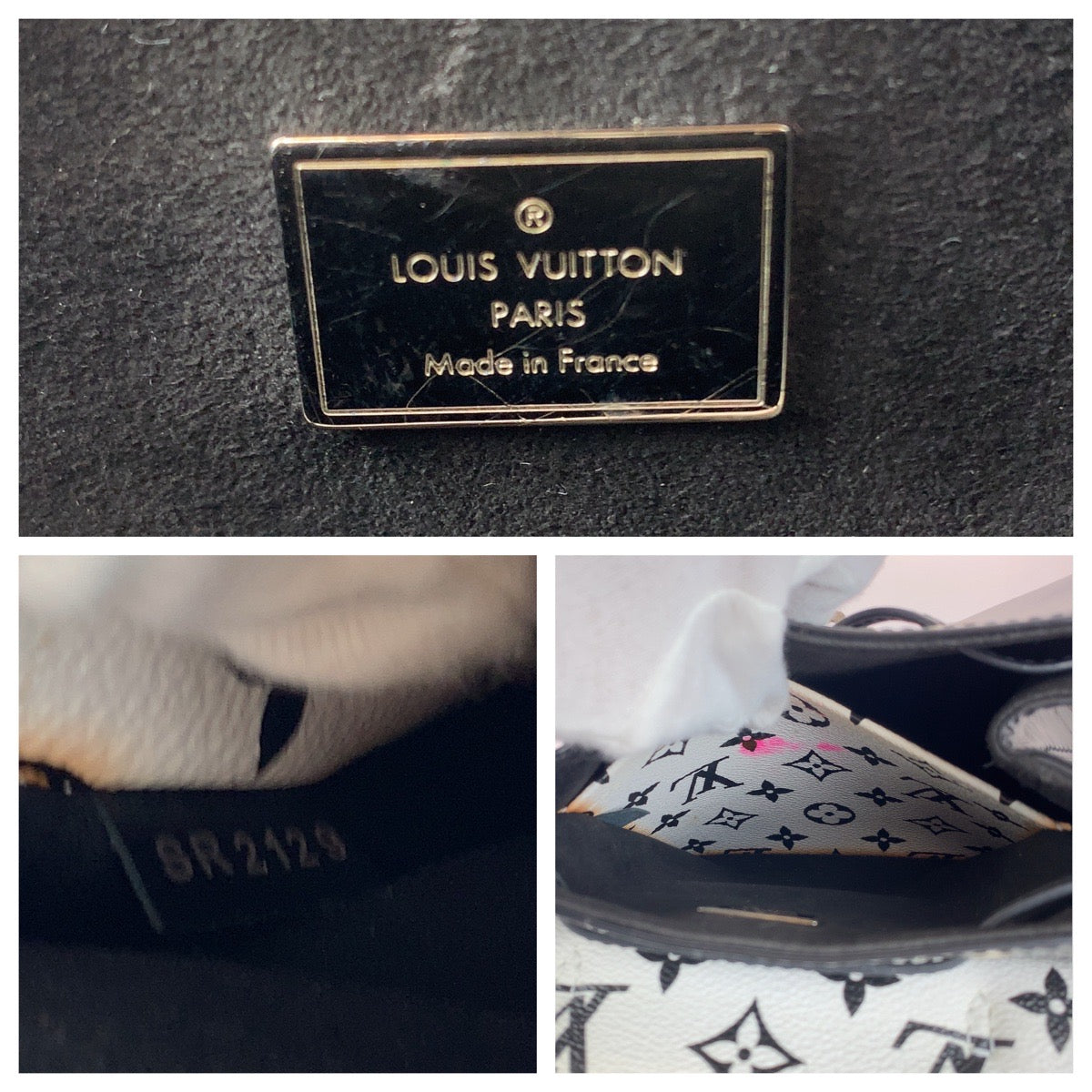 LOUIS VUITTON Backpack M53637 Vernis Black White Backpack Backpack Vernis Monogram Hot Springs Women Used