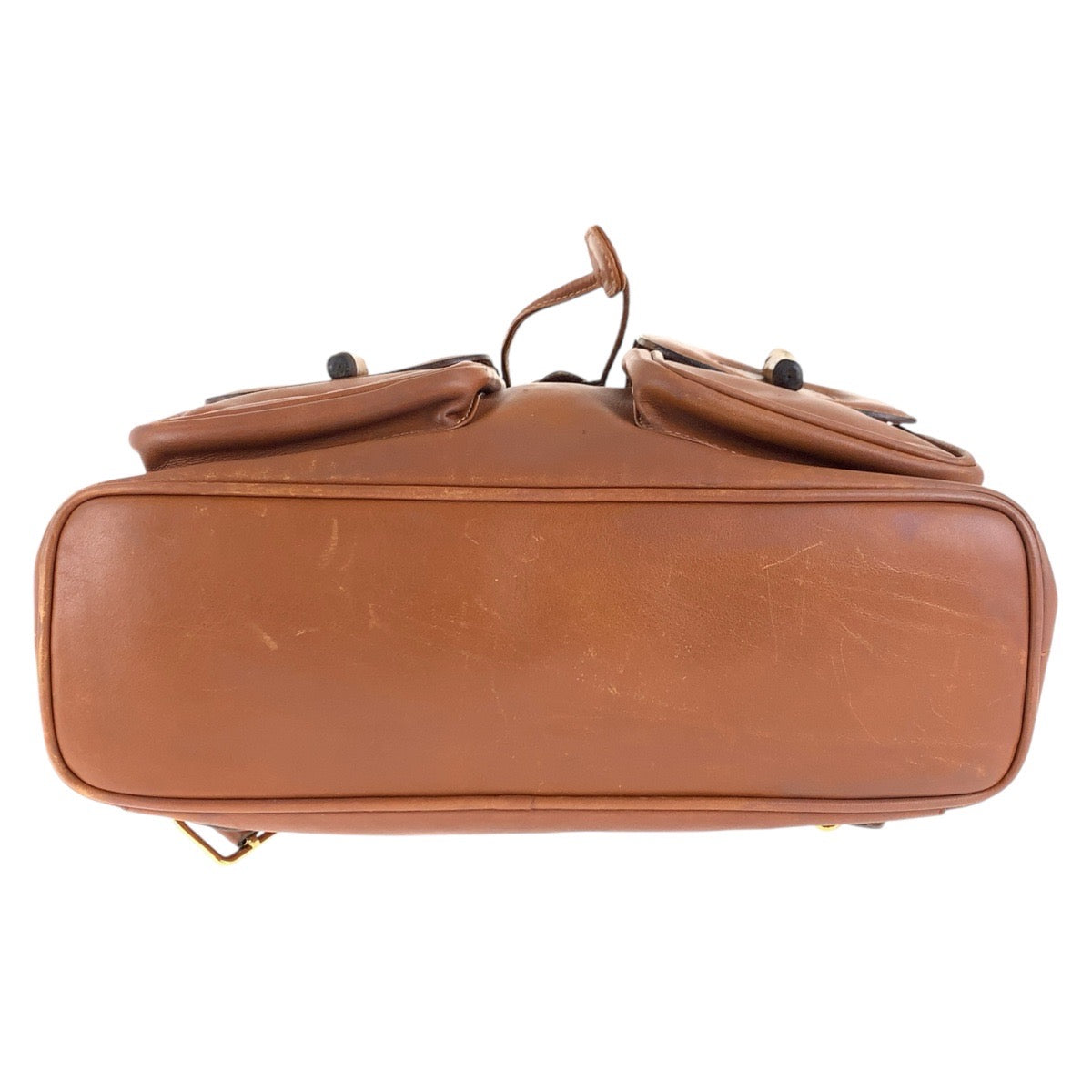 GUCCI Backpack 003 2058 0016 leather Brown Gold Metal Backpacks & Daypacks Backpacks Bamboo Women Used