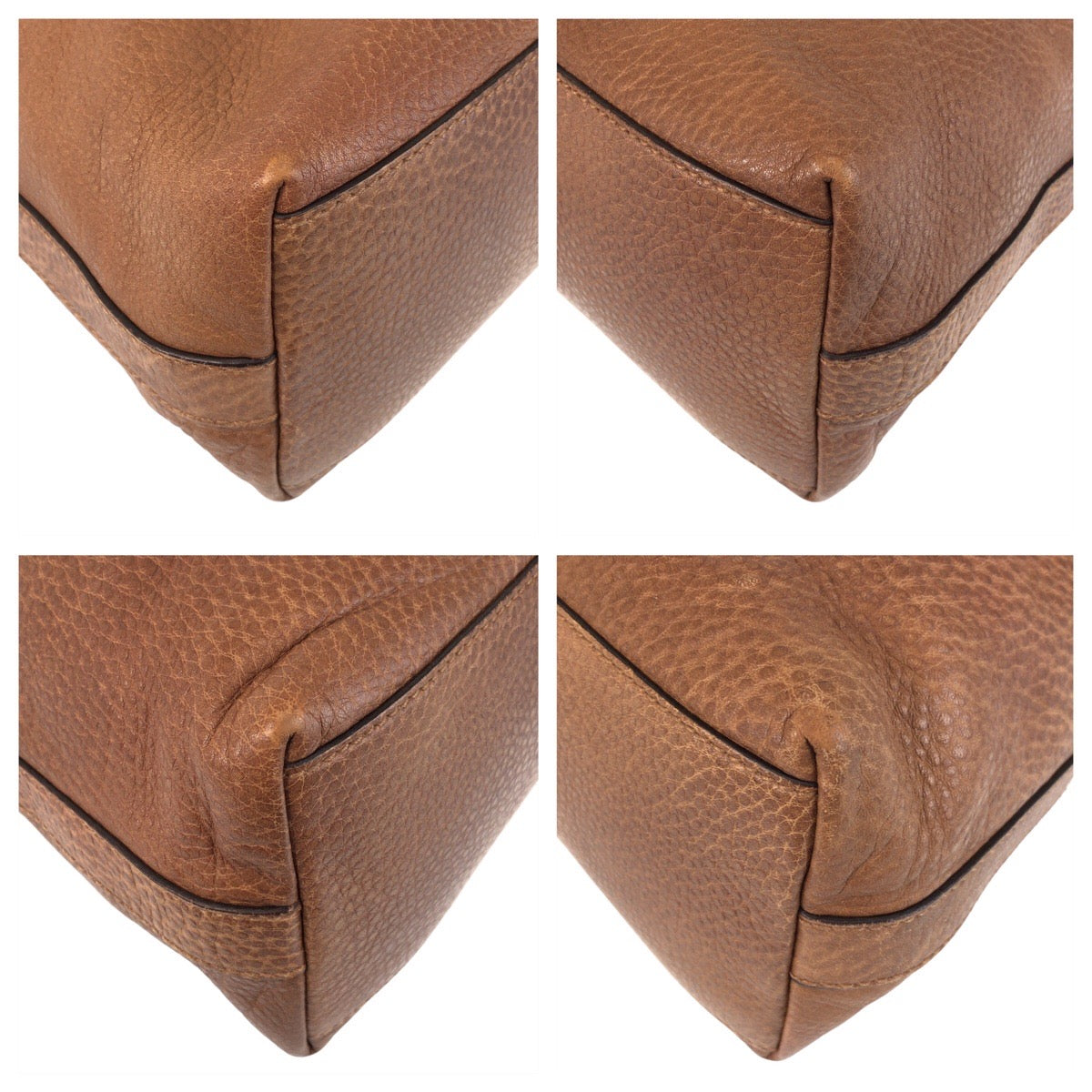 GUCCI Shoulder Bag 326514 leather Brown Shoulder Bag 2way Interlocking Hobo Women Used