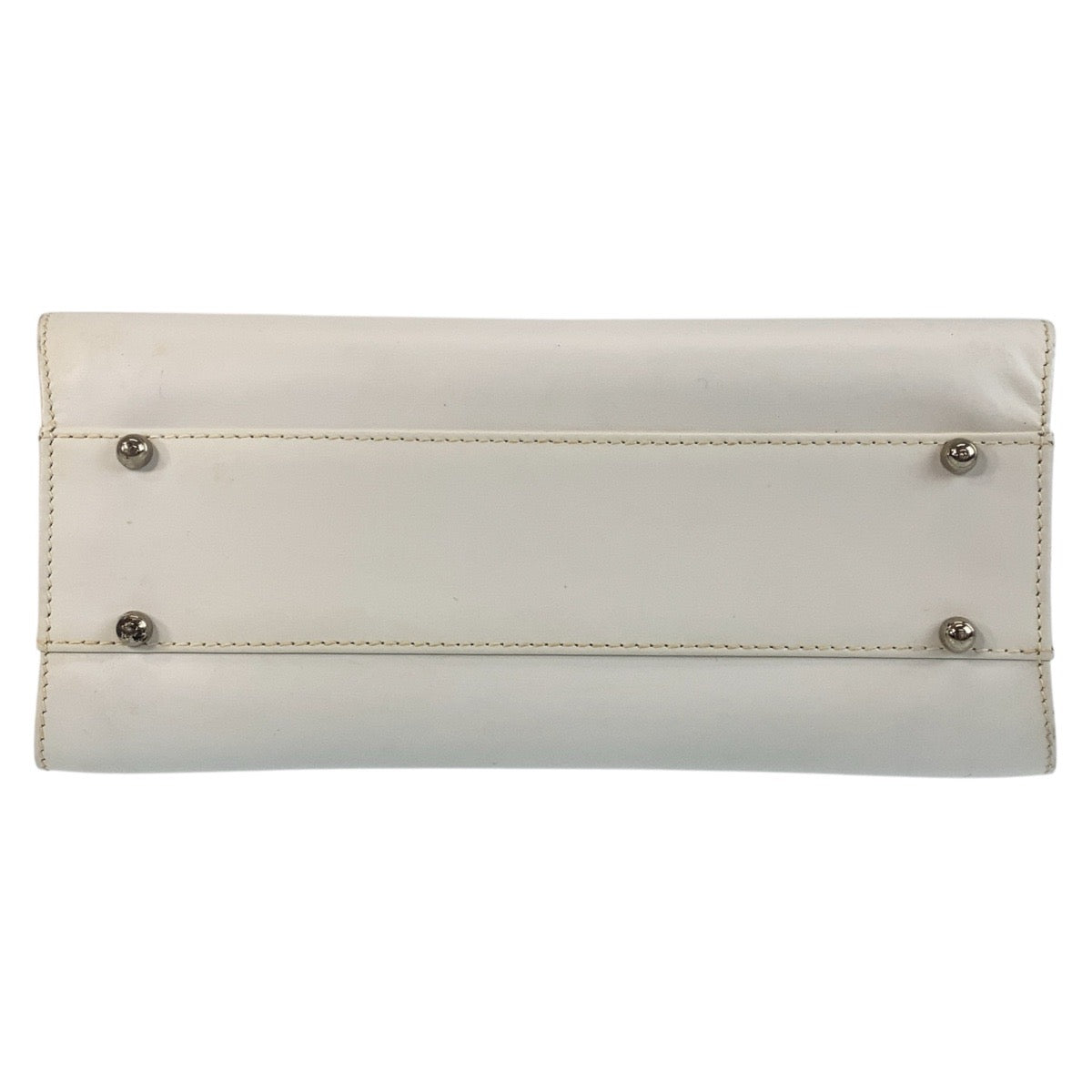 GUCCI Handbag 00020460301 leather White SilverMetal Handbag Women Used