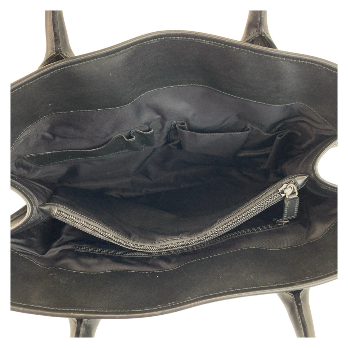 GUCCI Business bag 246410 Nylon, Leather black Business bag briefcase Sherry line mens Used