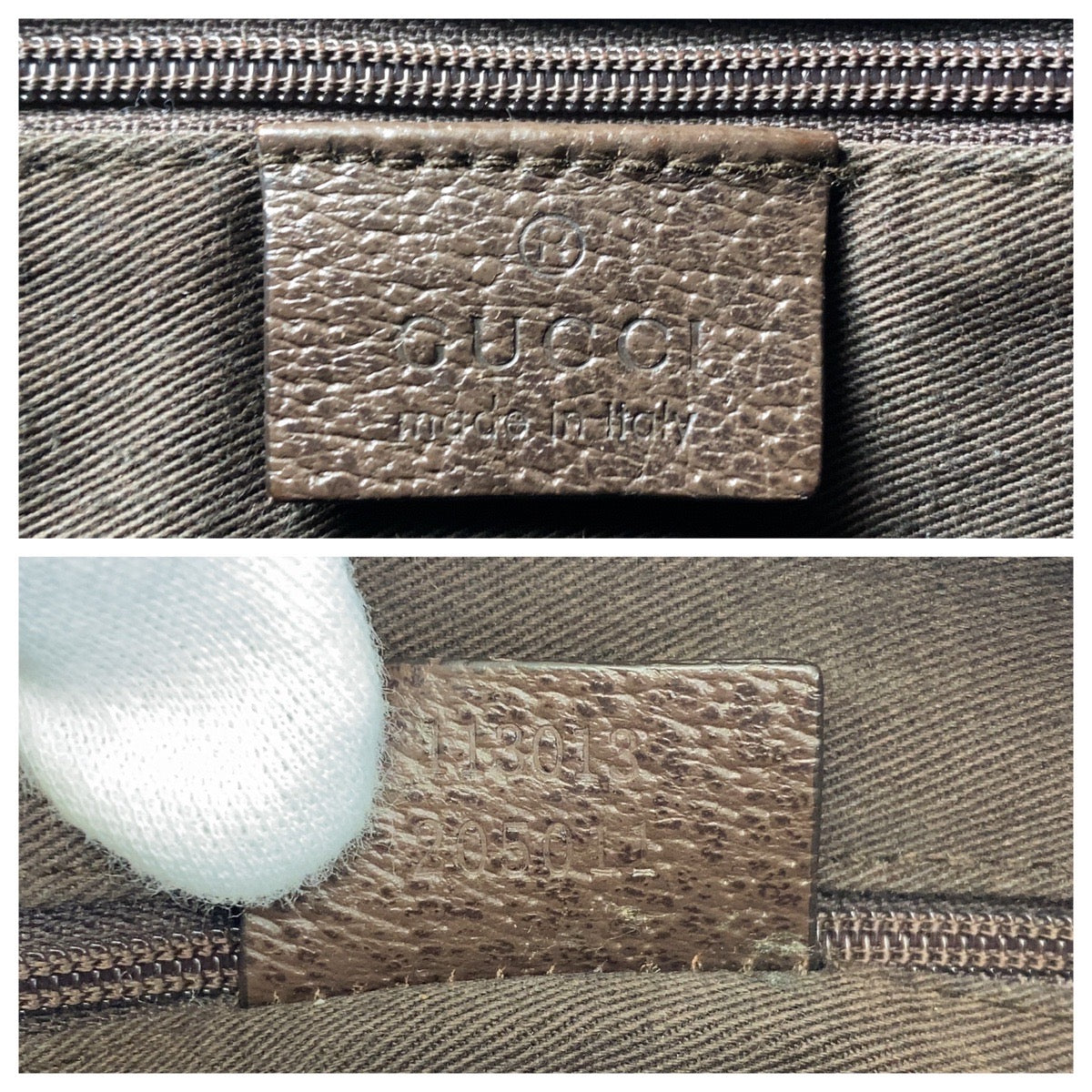 GUCCI Shoulder Bag 113013 GG canvas beige