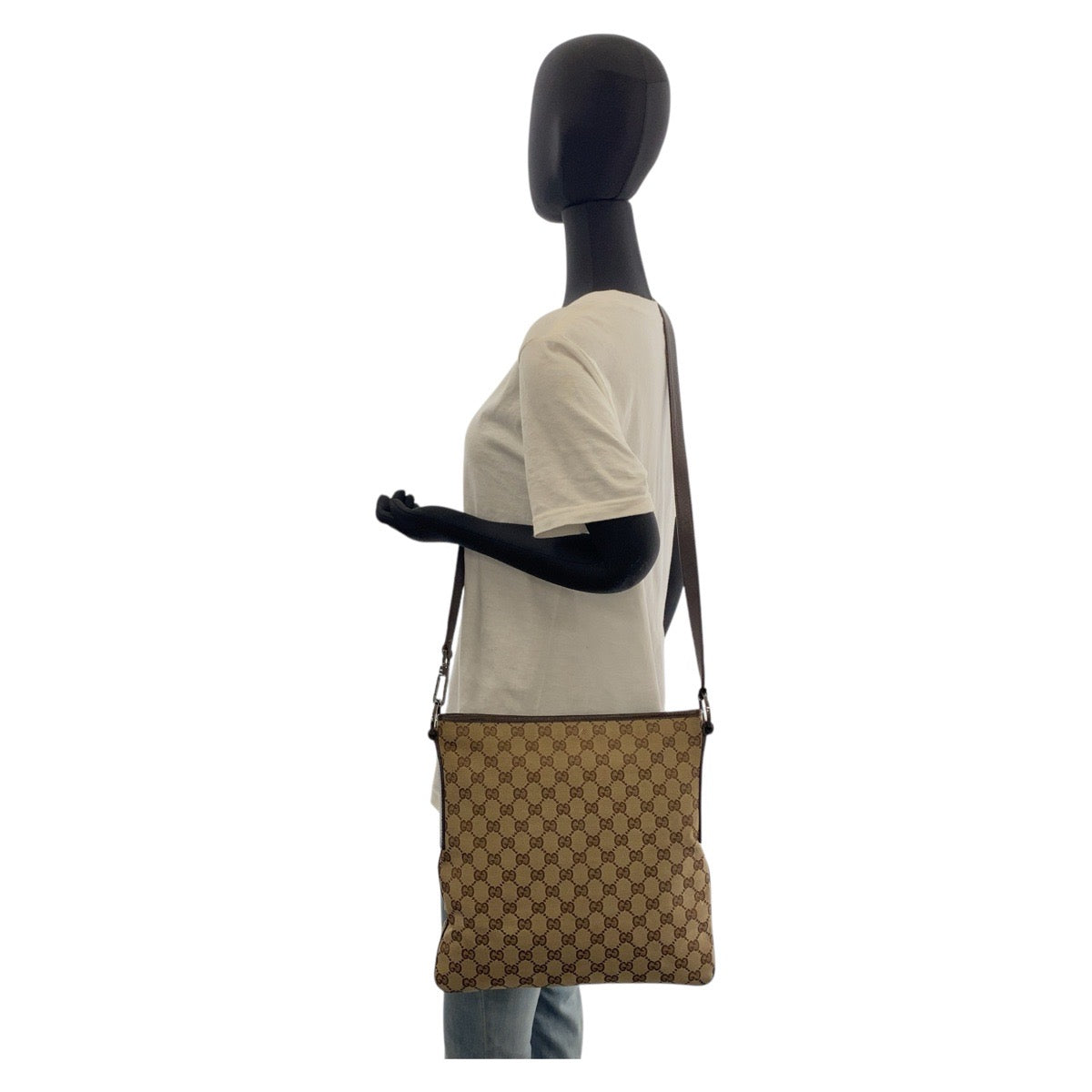 GUCCI Shoulder Bag 113013 GG canvas beige