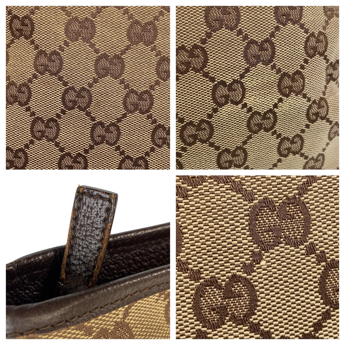 GUCCI Shoulder Bag 113013 GG canvas beige