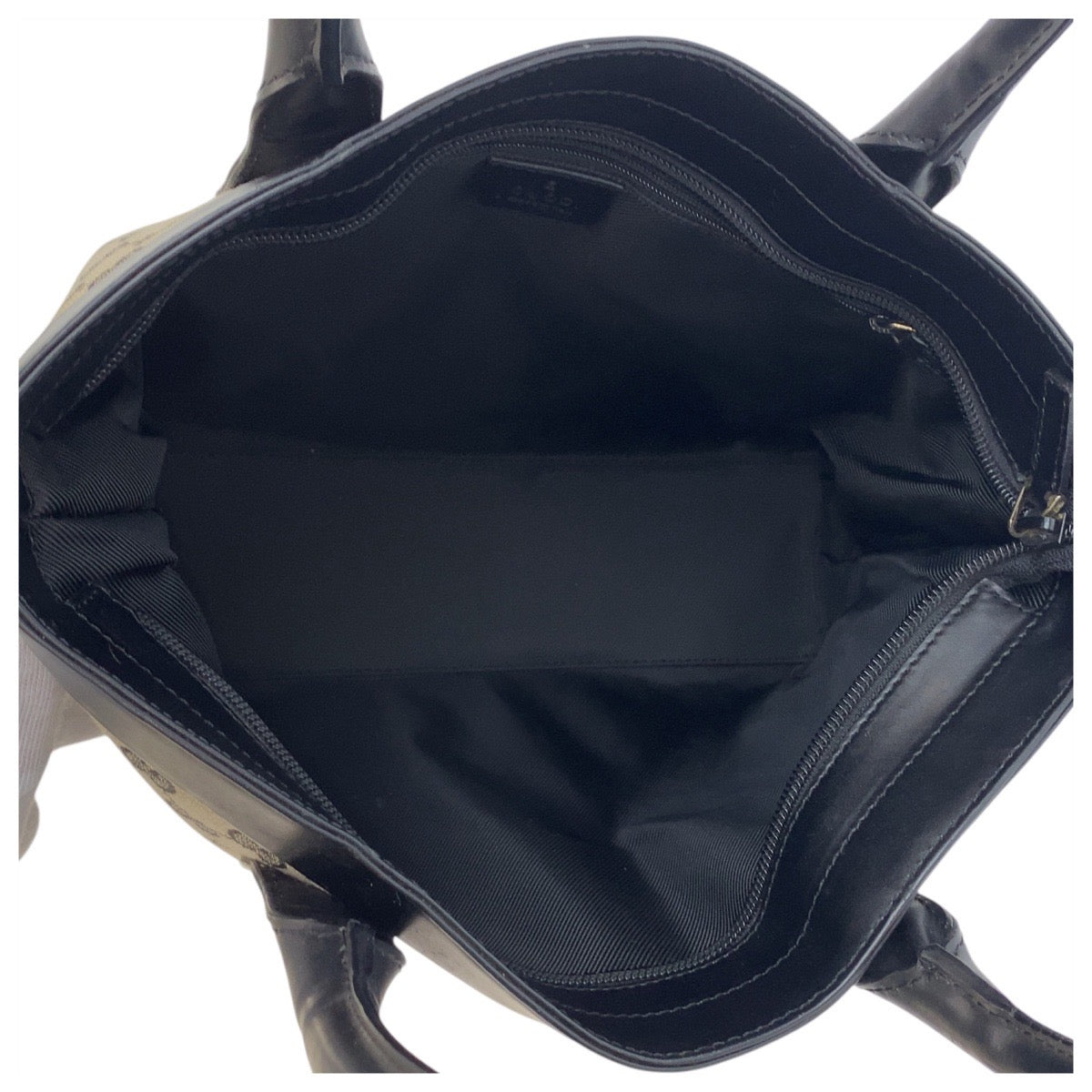 GUCCI Tote Bag 002 1119 GG canvas, leather gray black black Tote Bag Shoulder Bag Women Used