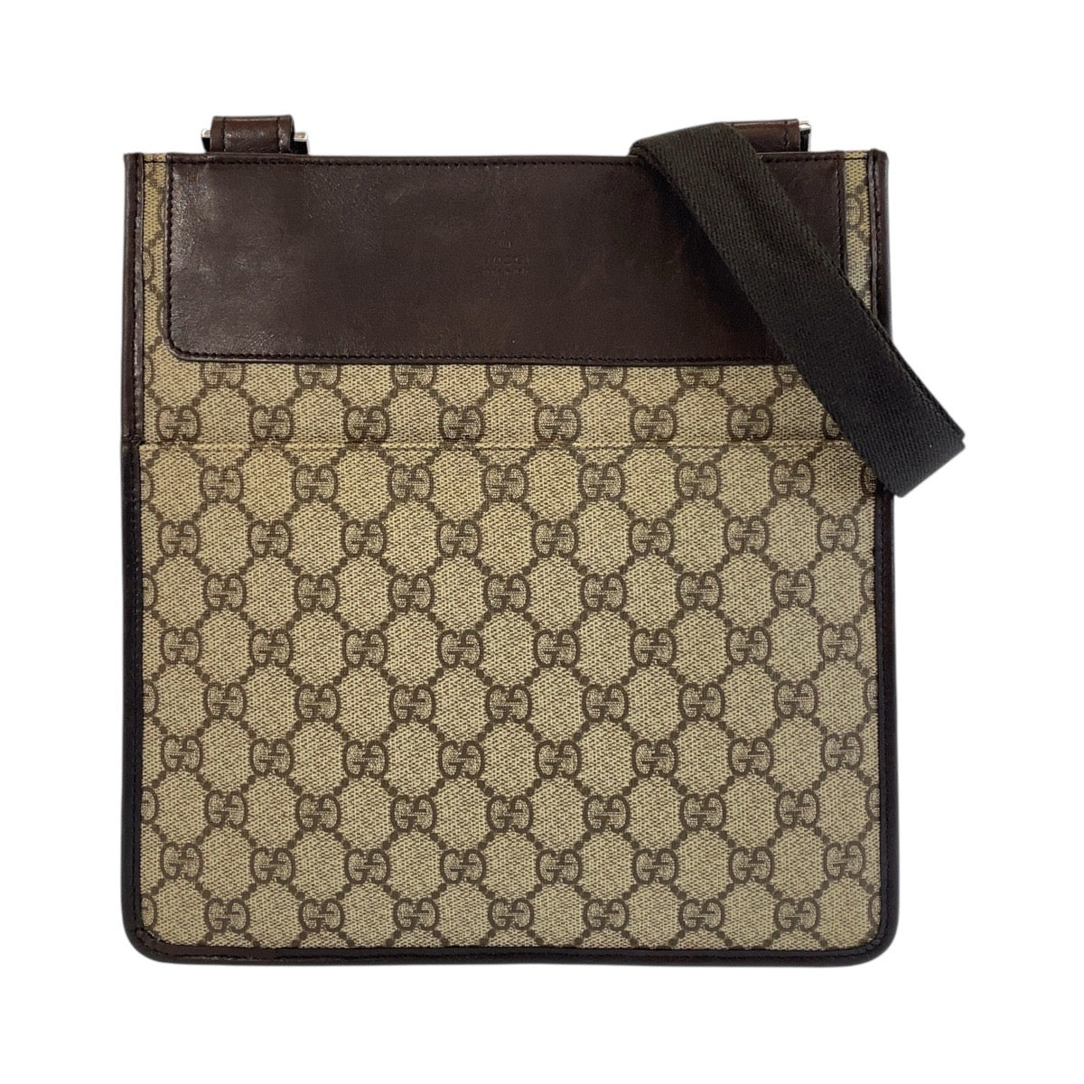 GUCCI Shoulder Bag 27639 GG Supreme canvas, leather Brown Shoulder Bag pochette Women Used