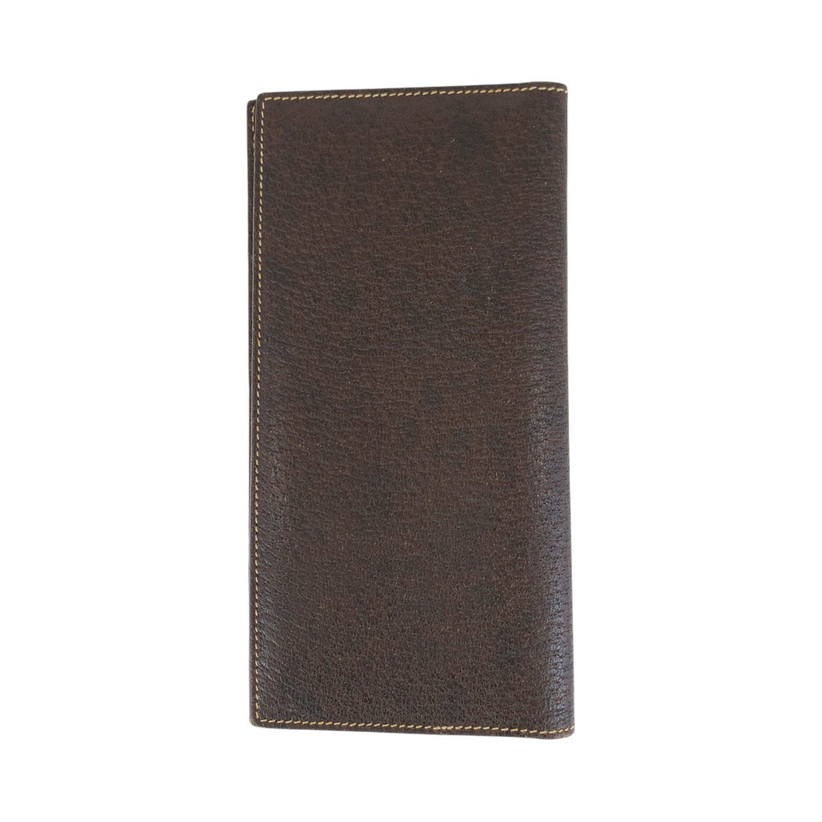 GUCCI Long Wallet Purse 034 001 0908 leather Brown Gold Metal Long Wallet Purse Old Gucci mens Used