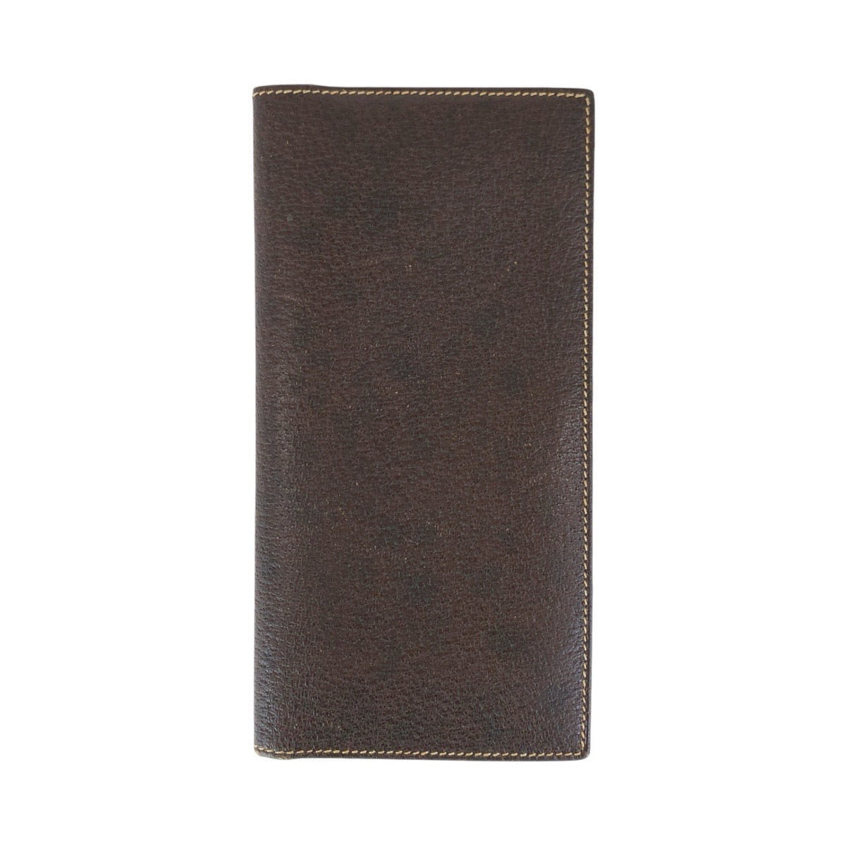 GUCCI Long Wallet Purse 034 001 0908 leather Brown Gold Metal Long Wallet Purse Old Gucci mens Used