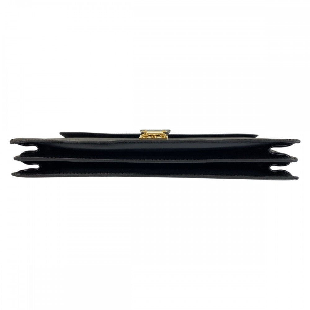LOUIS VUITTON Business bag M54422 leather Black GoldMetal Business bag briefcase Epi Serviet Conseiller mens Used