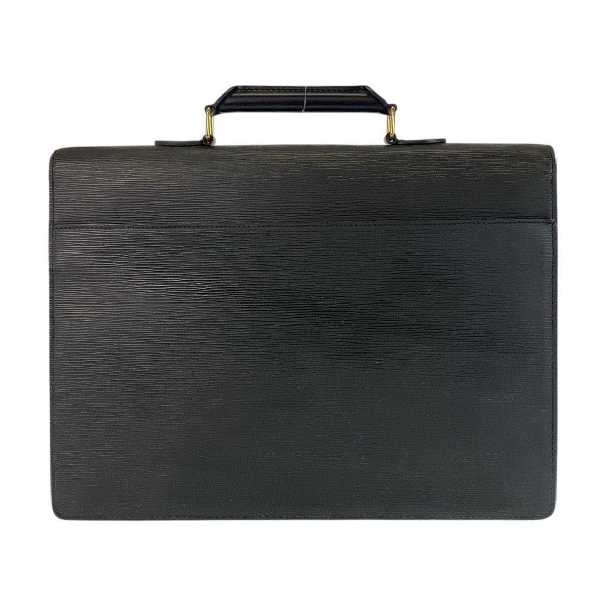 LOUIS VUITTON Business bag M54422 leather Black GoldMetal Business bag briefcase Epi Serviet Conseiller mens Used