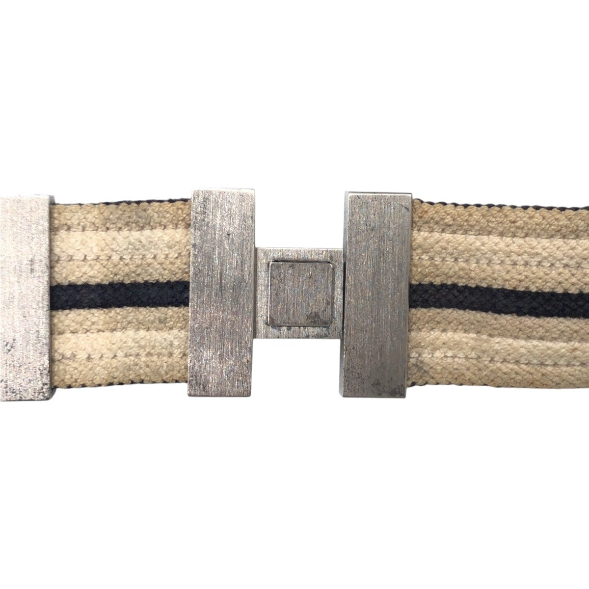 HERMES belt cotton beige