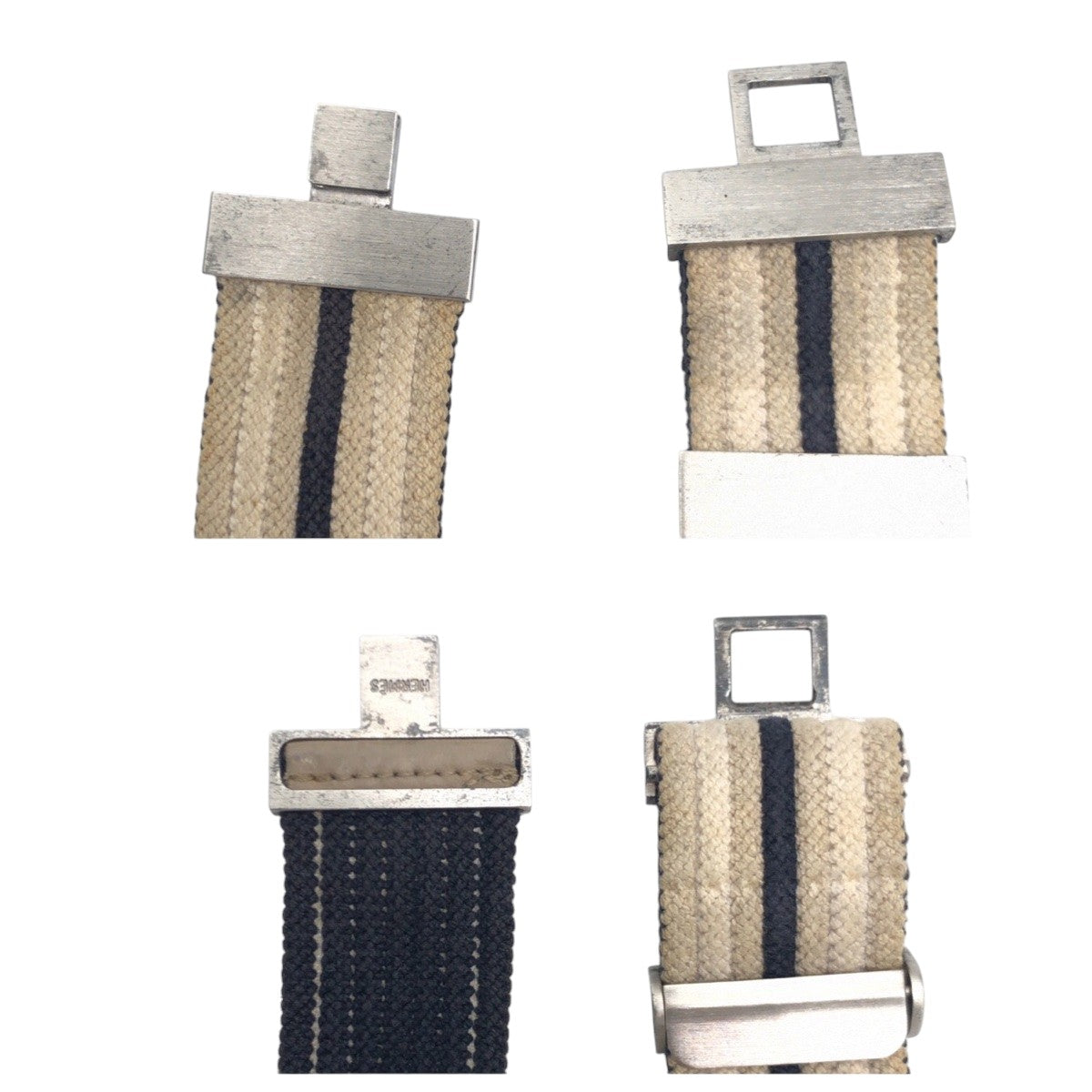 HERMES belt cotton beige