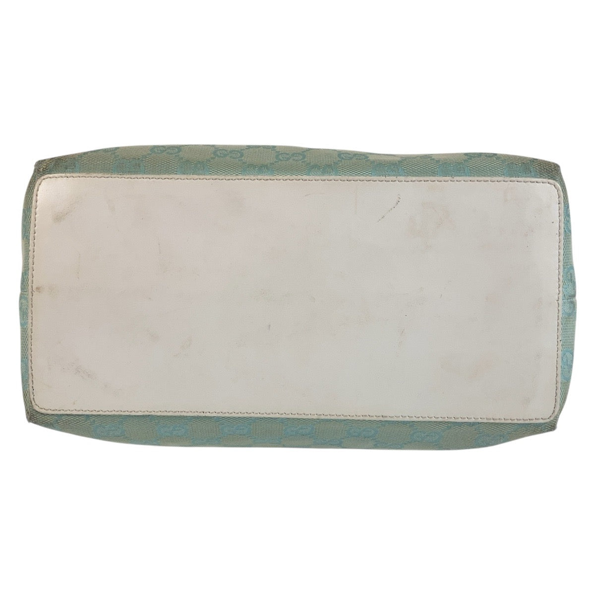 GUCCI Tote Bag 002 1098 GG canvas, leather Mint Green Gold Metal Tote Bag Shoulder Bag Women Used