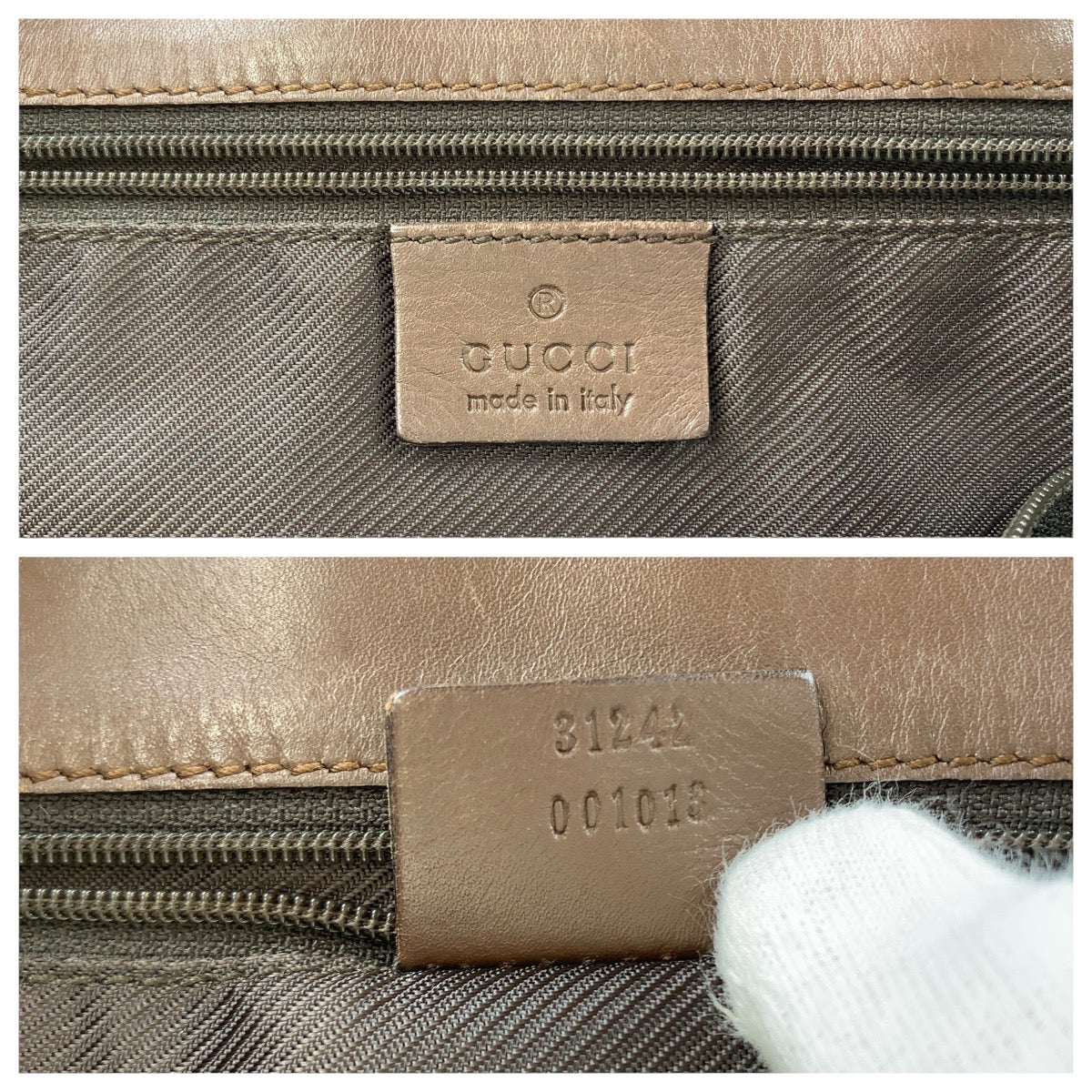 GUCCI Tote Bag 31242 GG canvas, leather Brown Silver Metal Tote Bag Shoulder Bag Women Used