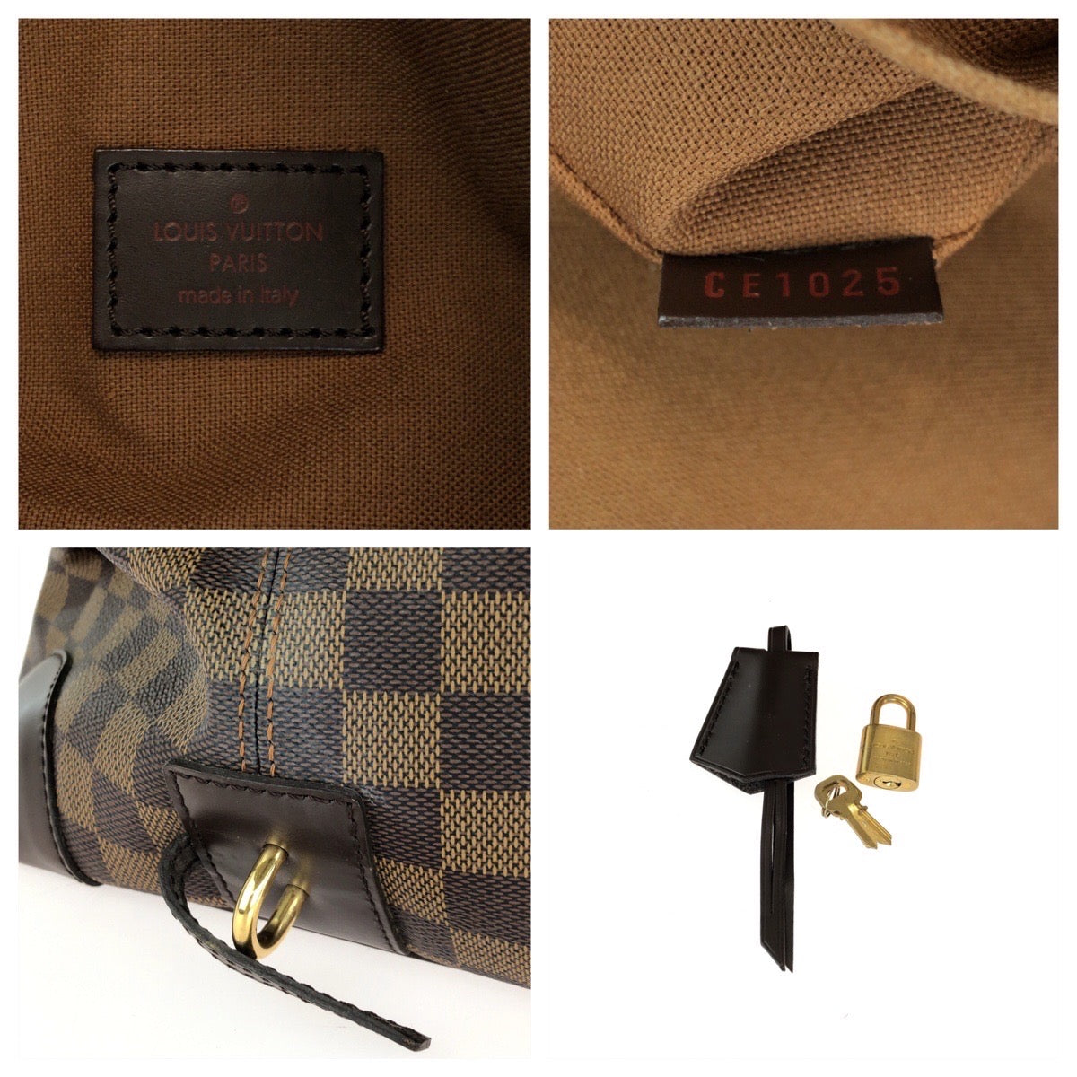 LOUIS VUITTON Boston Duffel bag N41537 PVC Brown Boston Duffel bag Handbag Damier Vaslab Women Used