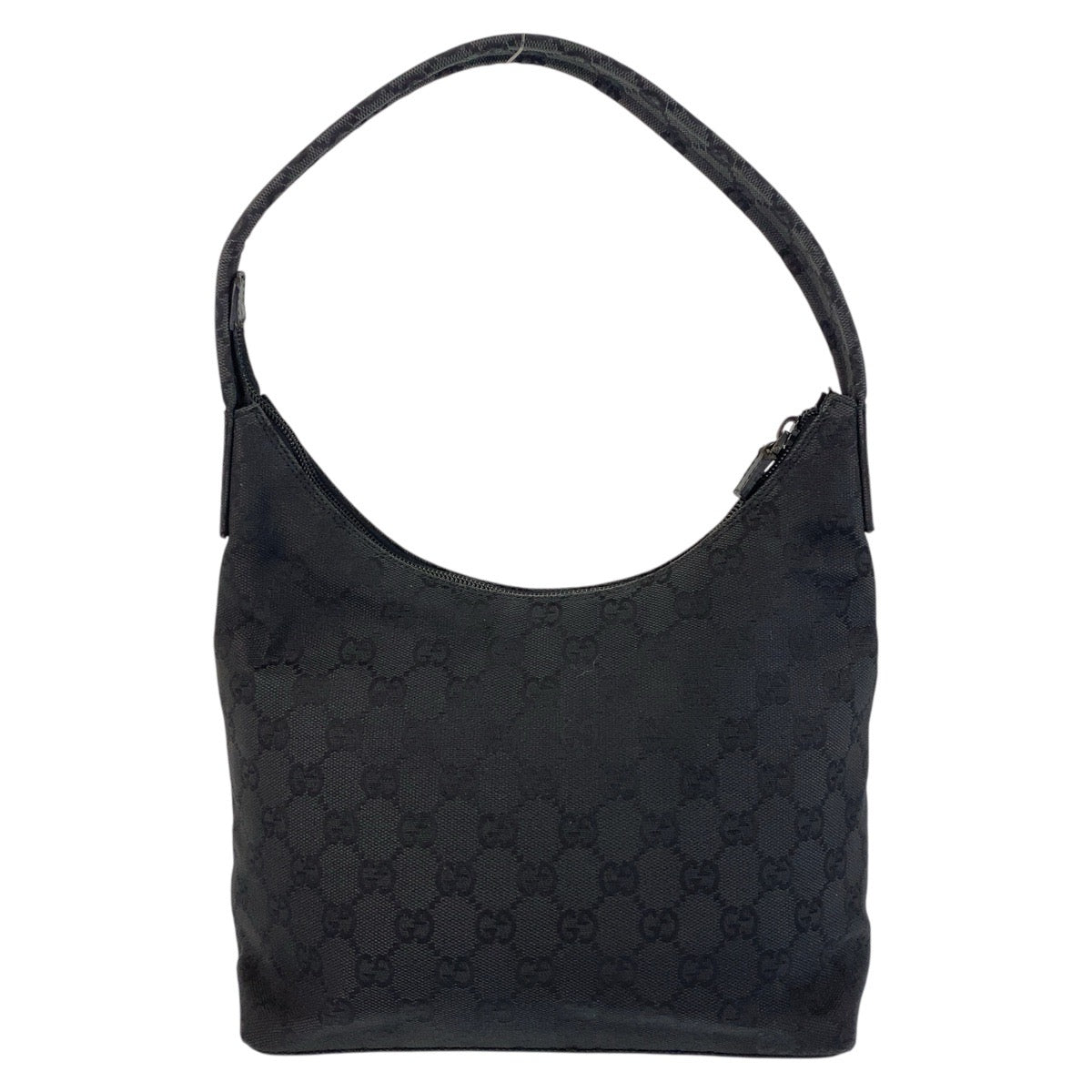 GUCCI Shoulder Bag 001 3386 GG canvas black Women Used