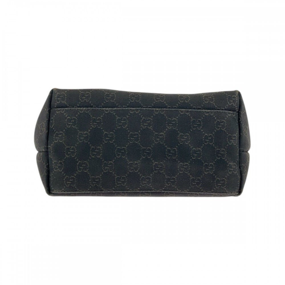 GUCCI Shoulder Bag 105649 GG canvas, leather Brown Black SilverMetal Shoulder Bag Hobo Women Used